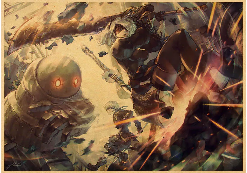 Robot 2B Game Nier Automata Poster