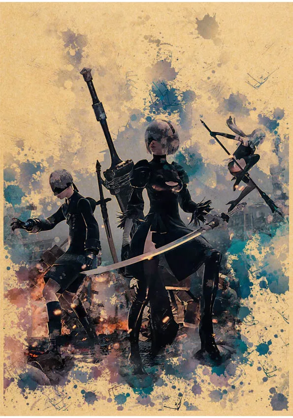 A2 8A 2B Game Nier Automata Poster