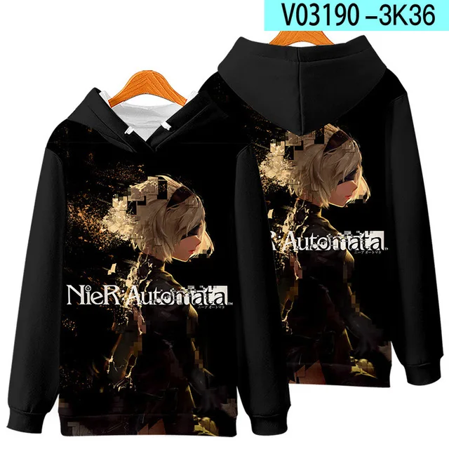 Hot Search Game NieR:Automata 3D Zipper Hoodie
