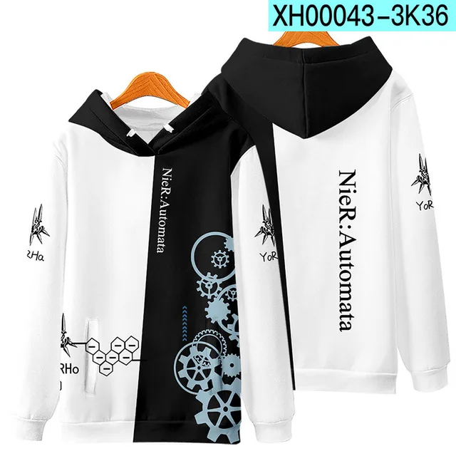 Best Item Game NieR:Automata 3D Zipper Hoodie