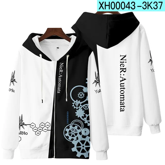 Must Have Game NieR:Automata 3D Zipper Hoodie
