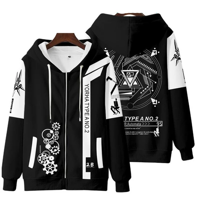 Best Selling Game NieR:Automata 3D Zipper Hoodie