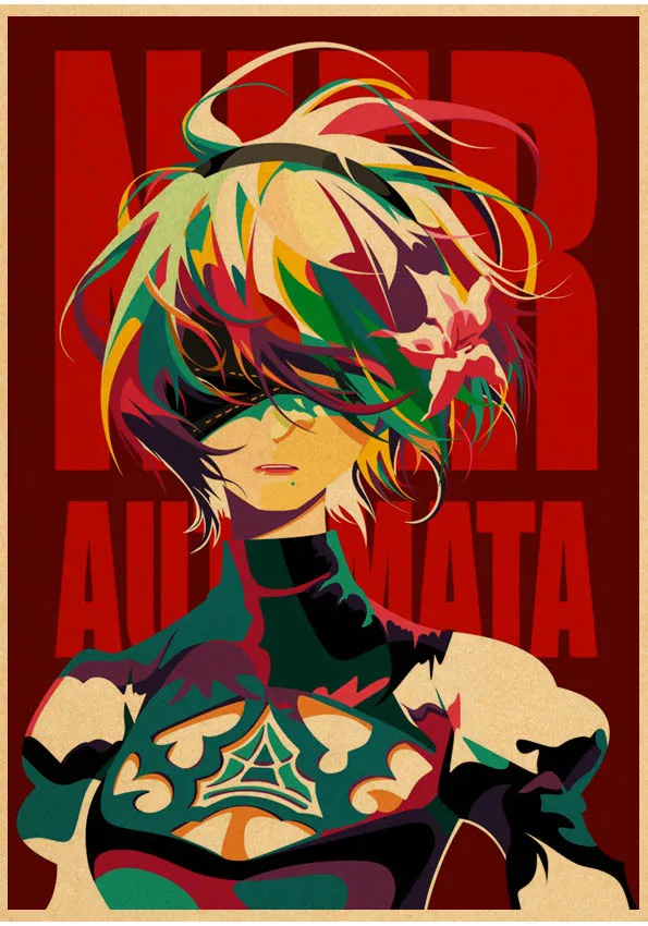 Digital 2B Game Nier Automata Poster