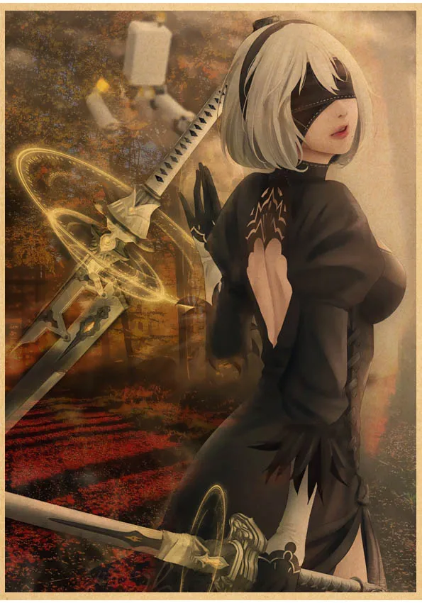 High Quality 2B Game Nier Automata Poster