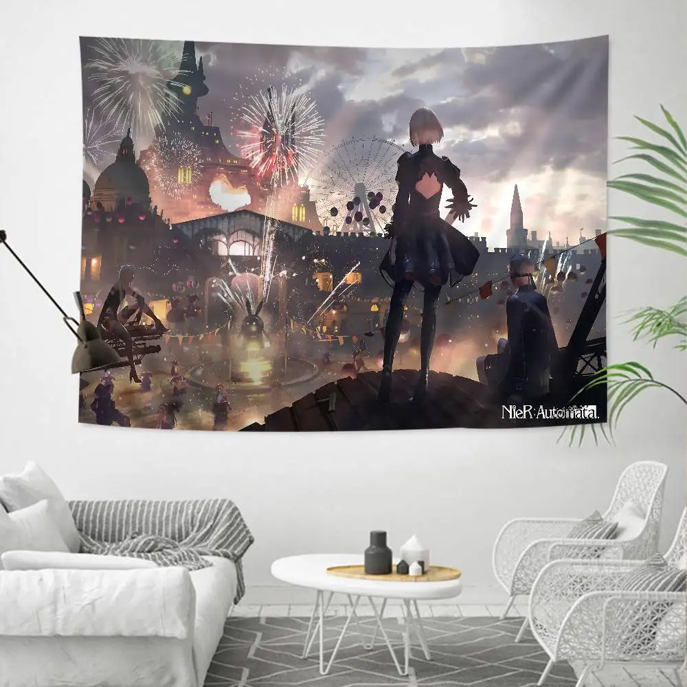Hot Item NieR Automata Anime Tapestry