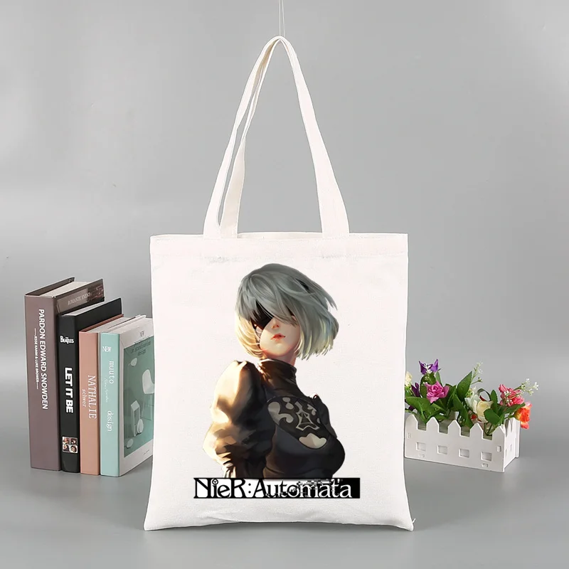New 2B NieR Automata Game Tote Bag