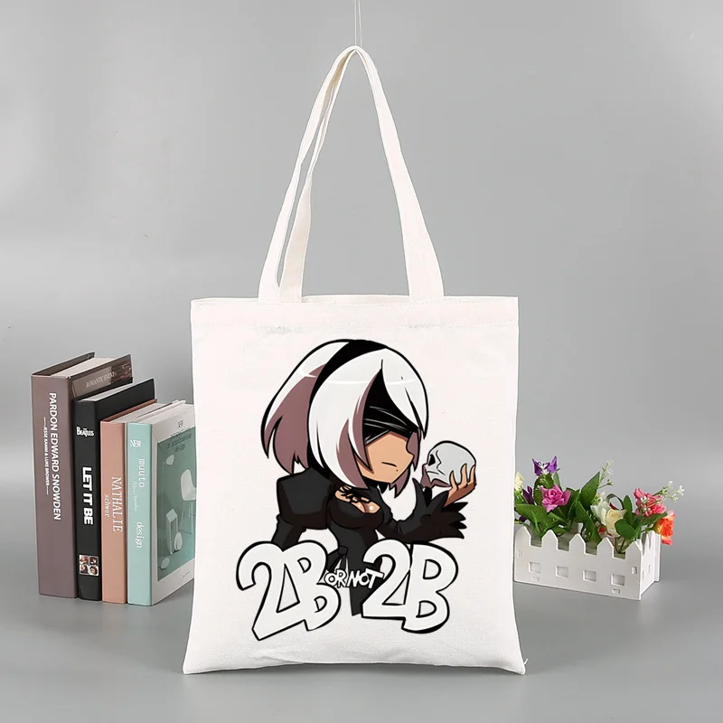 2B 2B NieR Automata Game Tote Bag