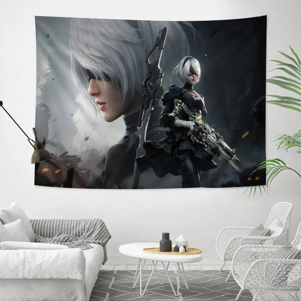 New Design NieR Automata Anime Tapestry