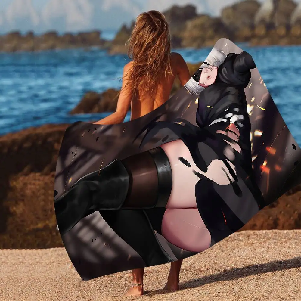 Best Selling NieR Automata Anime Cartoon Beach Towel