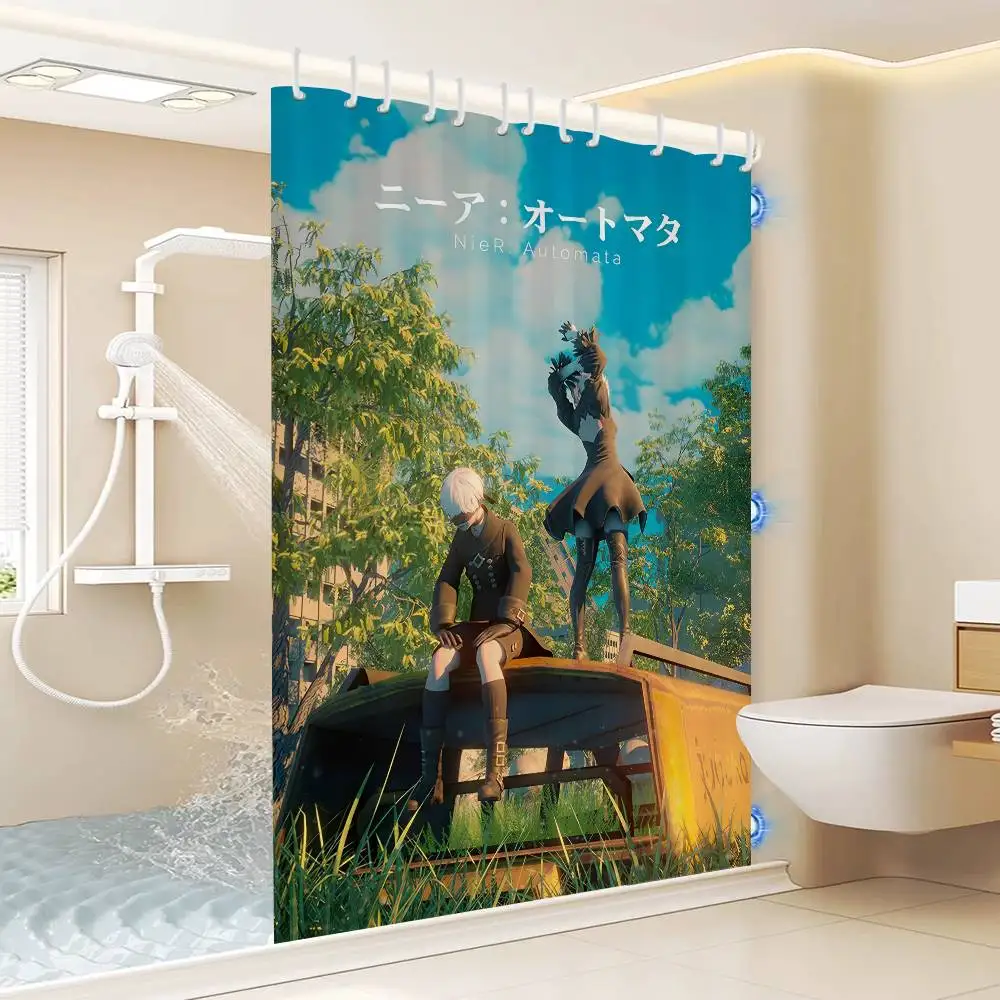New Item Nier Automata 2B Shower Curtains