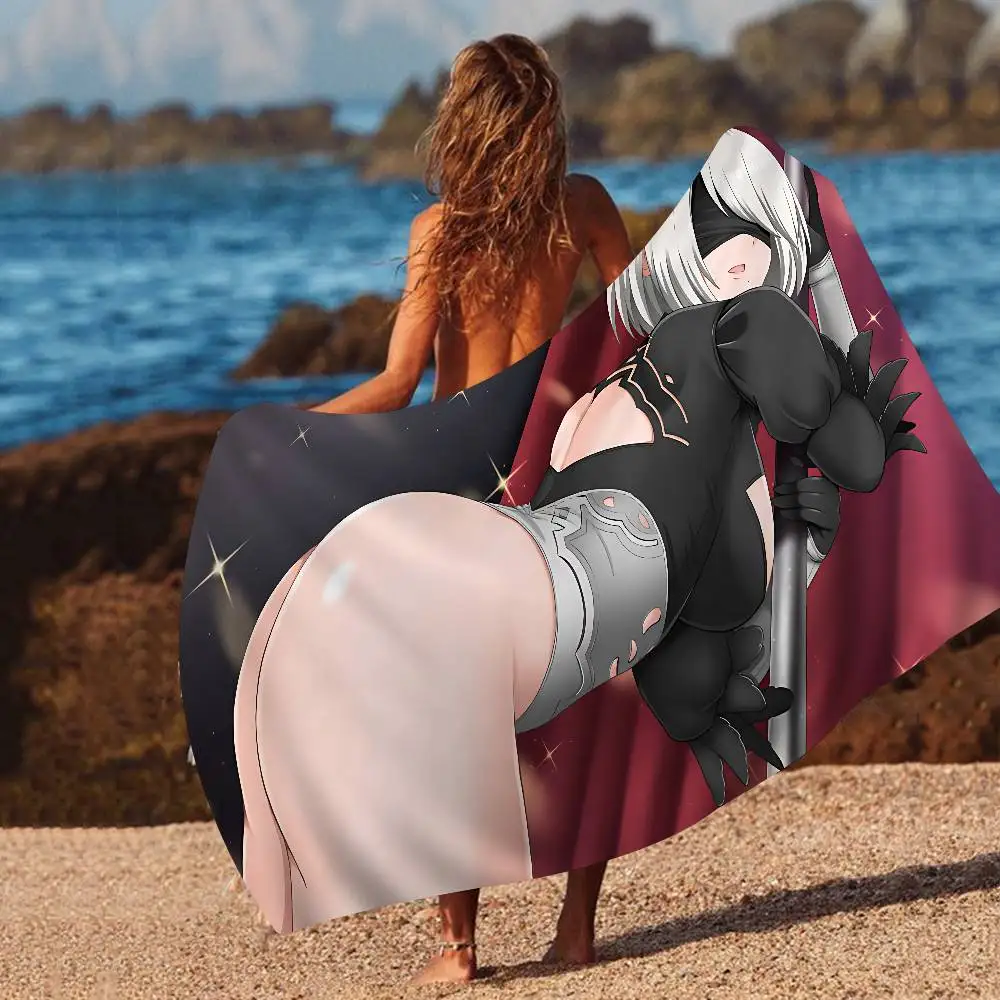 Hot Search NieR Automata Anime Cartoon Beach Towel
