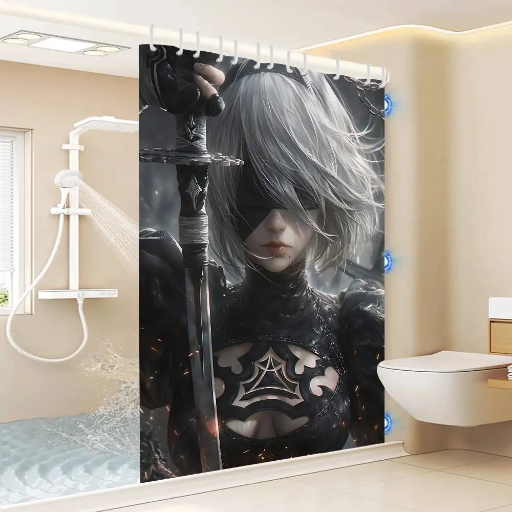 Best Nier Automata Anime Modern  Shower Curtain
