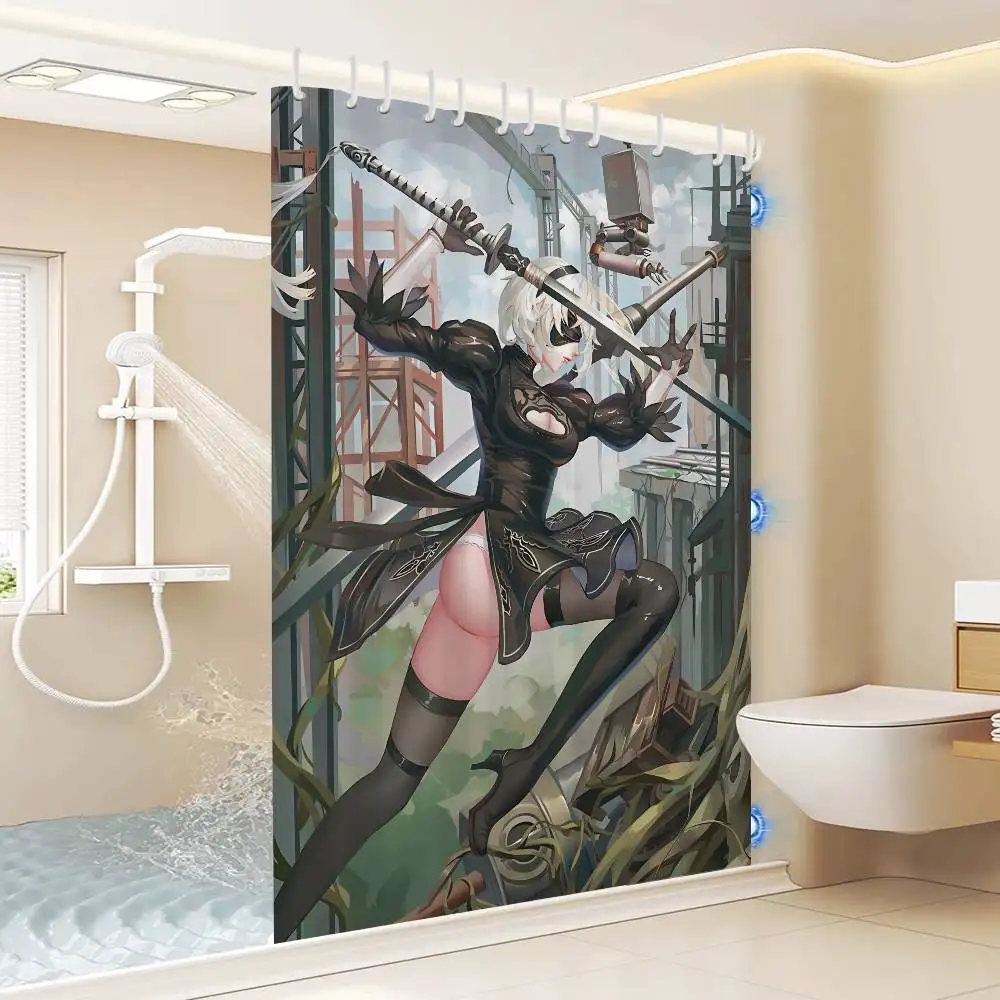 Best Design Nier Automata 2B Shower Curtains