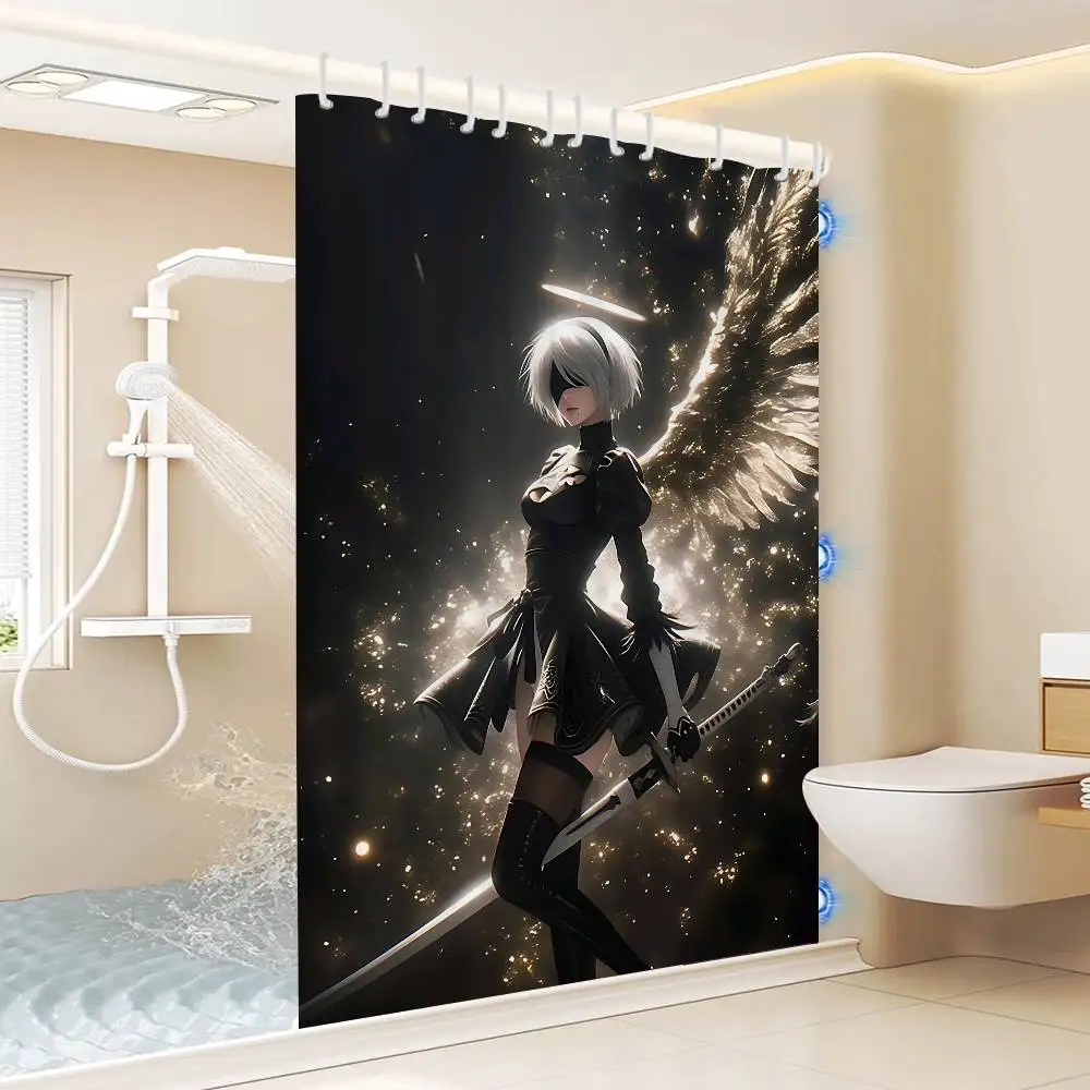 New Nier Automata Anime Modern  Shower Curtain