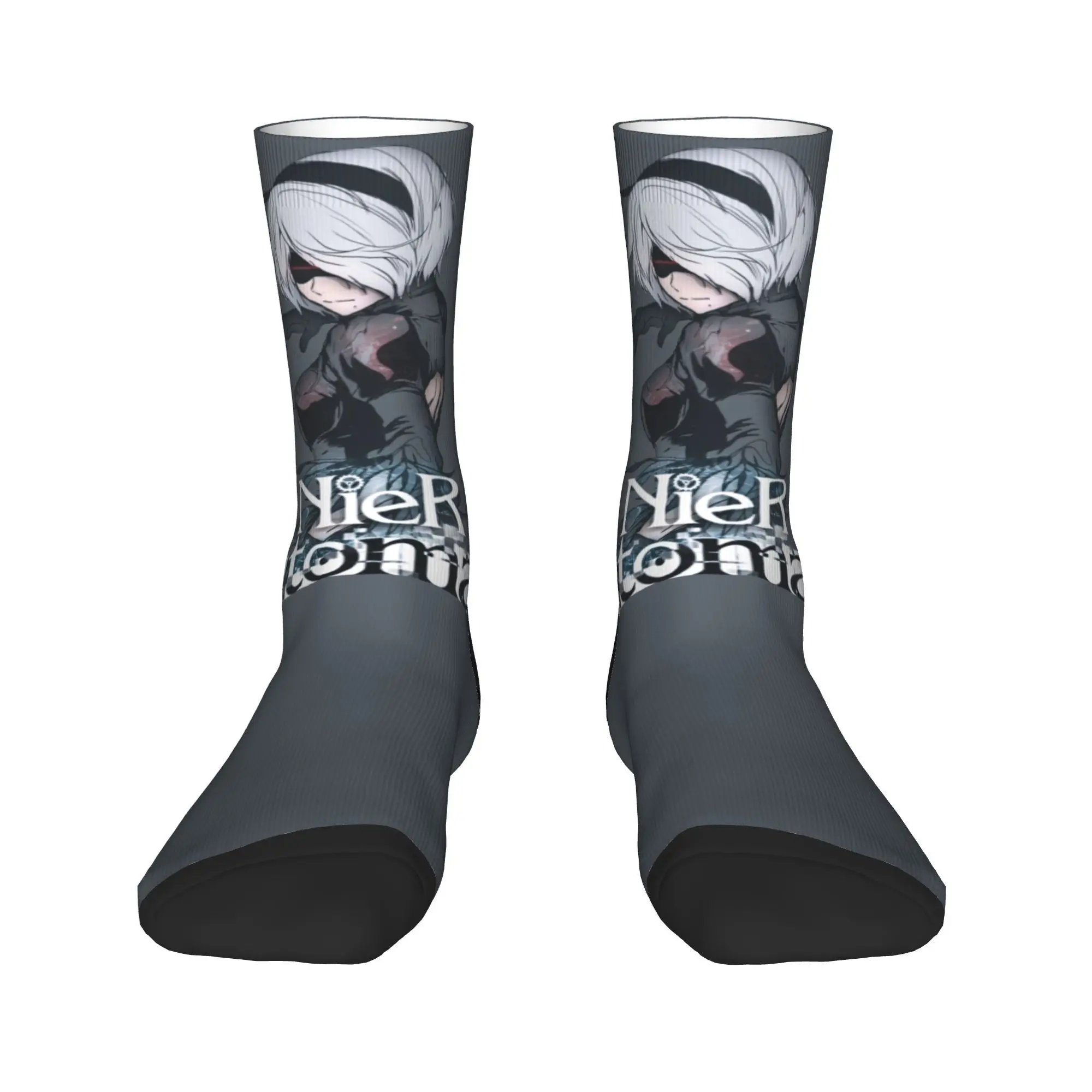 NieR Automata 2B Grey  Socks