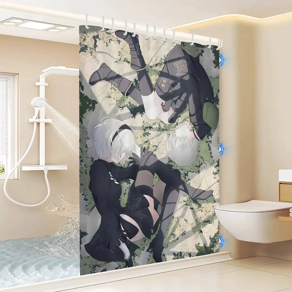 Must Buy Nier Automata 2B Shower Curtains