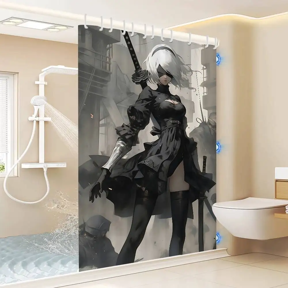 Must Have Nier Automata Anime Modern  Shower Curtain