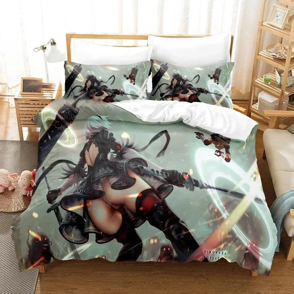 Must Try NieR Automata YoRHa No.2 Type B 2B Bedding Set