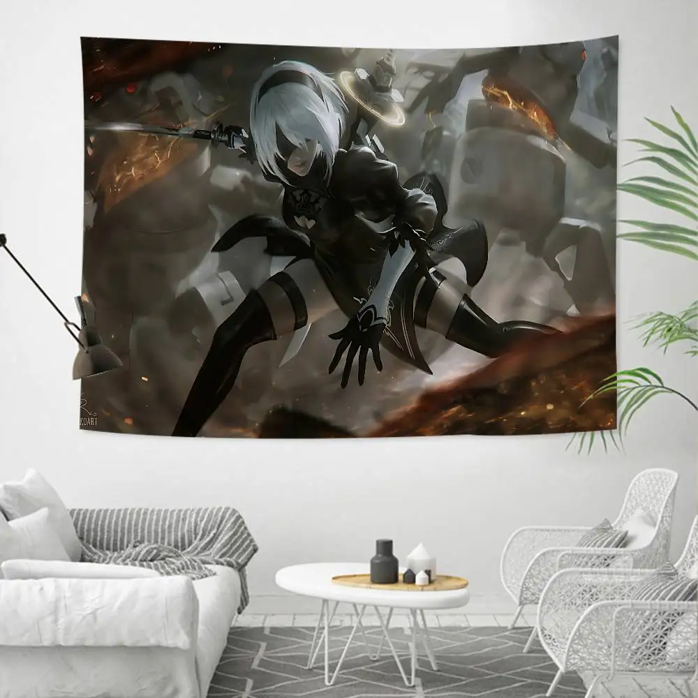 Hot NieR Automata Anime Tapestry