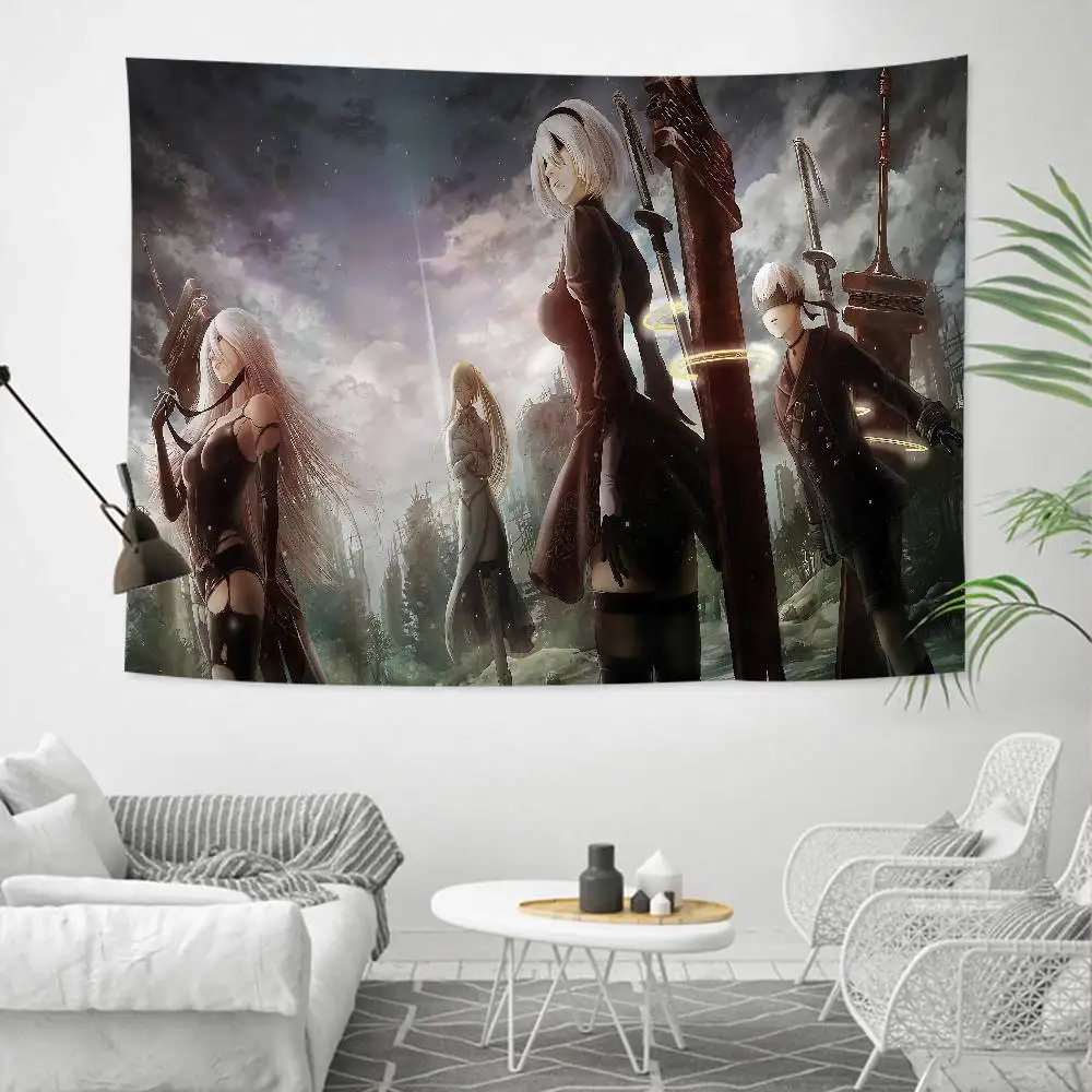 Must Try NieR Automata Anime Tapestry