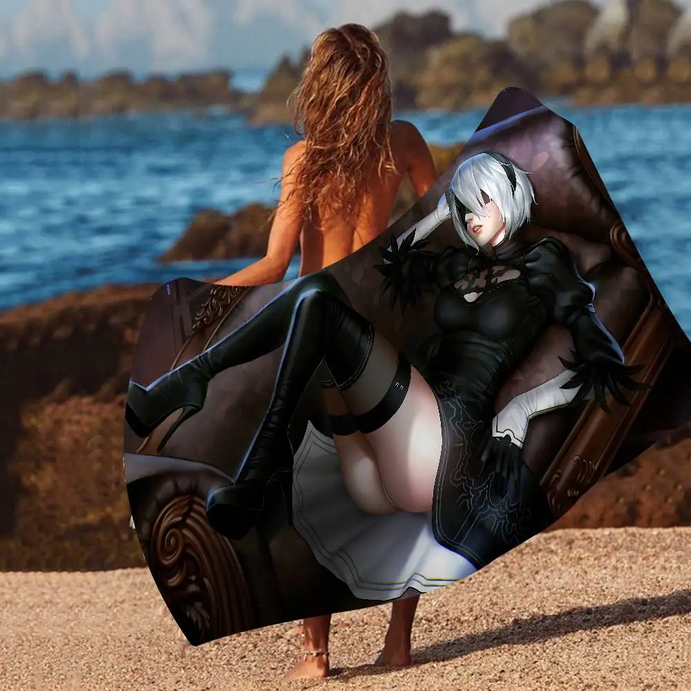 Must Have NieR Automata Anime Cartoon Beach Towel