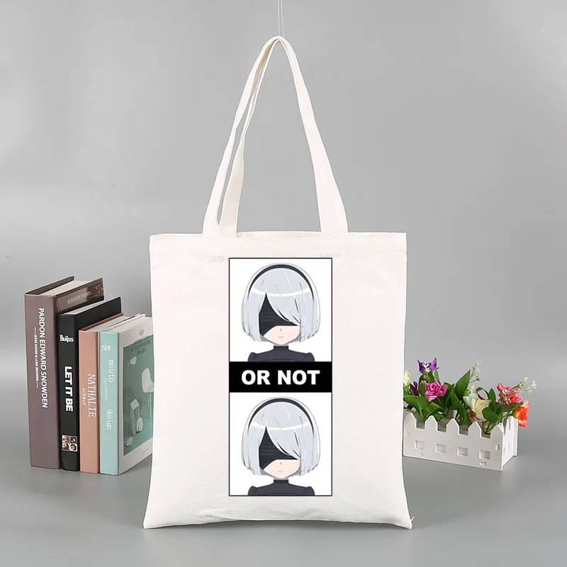 2B or not NieR Automata Game Tote Bag