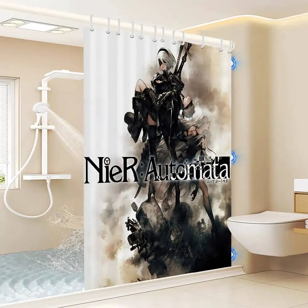 Hot Design Nier Automata Anime Modern  Shower Curtain