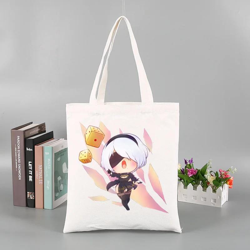 Chibi 2B NieR Automata Game Tote Bag