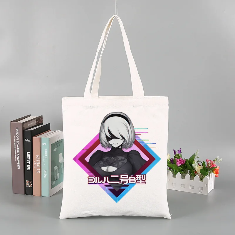 New 2B NieR Automata Game Tote Bag