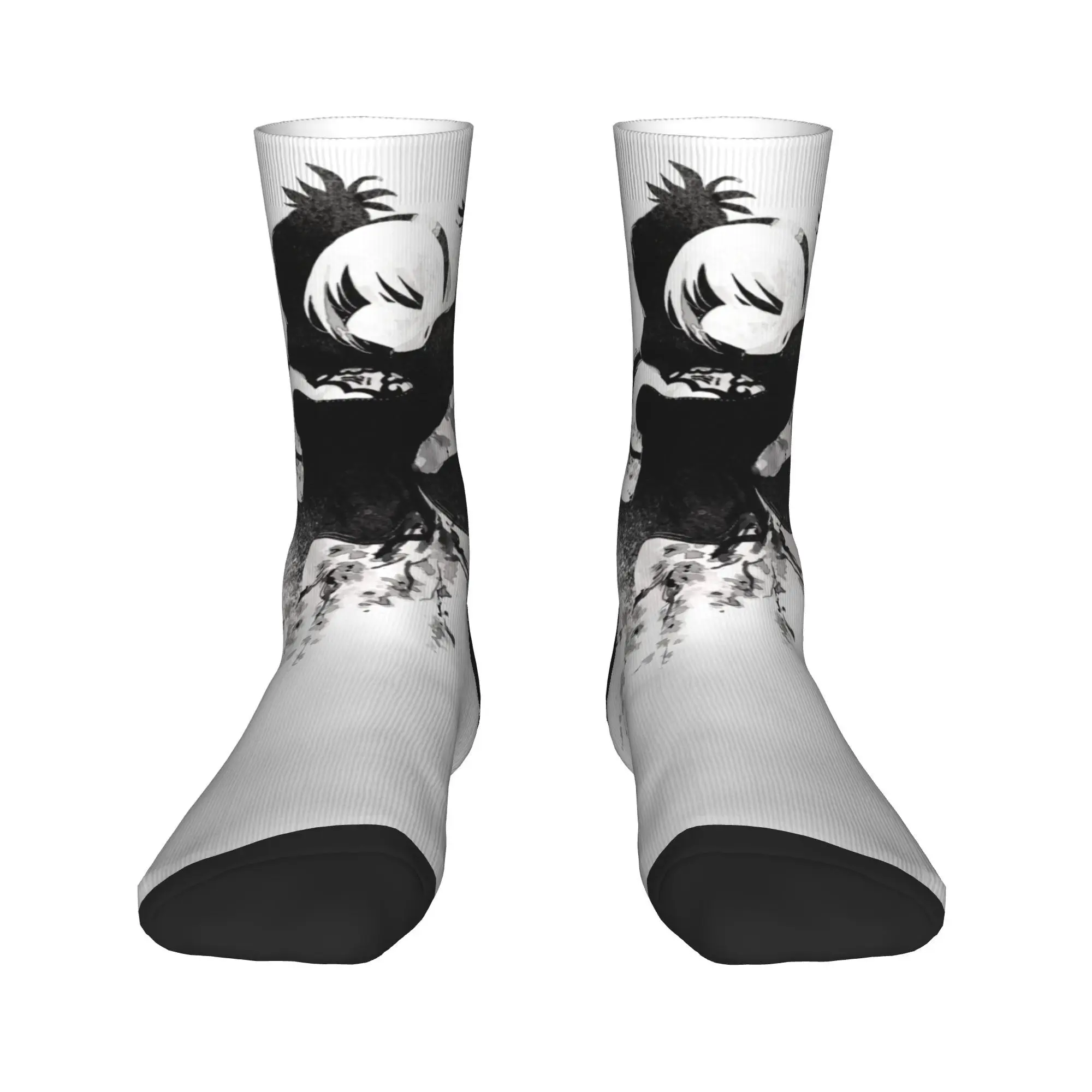 Black White NieR Automata 2B Socks