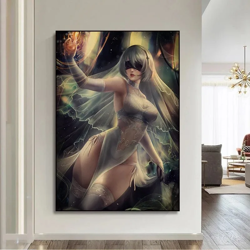 New Design Nier Automata 2B Art Wall Art