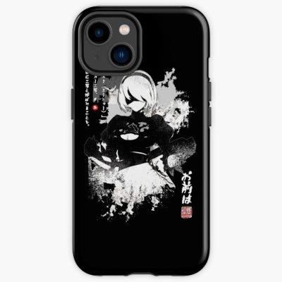 Nier Automata 2B Japan Ink Ao Den Gift Halloween Day Thanksgiving Christmas Day Iphone Case