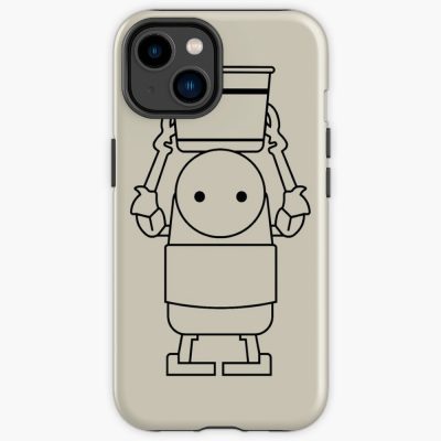 Nier Automata Machine With Bucket Black Iphone Case