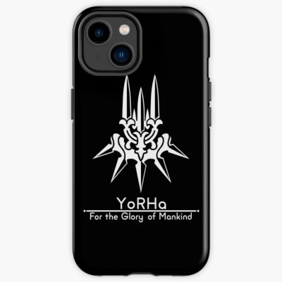Yorha Motto Black Background Iphone Case