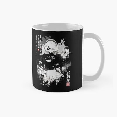 Nier Automata 2B Japan Ink Ao Den Gift Halloween Day Thanksgiving Christmas Day Mug