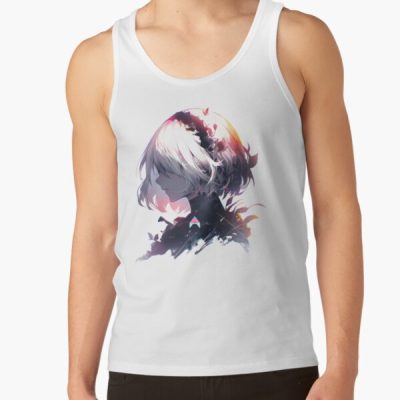 2b Glitch Nier Tank Top