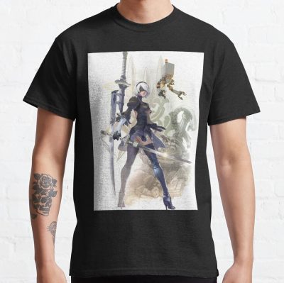 ssrcoclassic teemens10101001c5ca27c6front altsquare product1000x1000.u1 - NieR: Automata Merch