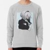 ssrcolightweight sweatshirtmensheather greyfrontsquare productx1000 bgf8f8f8 54 - NieR: Automata Merch