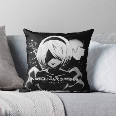 Nier Automata 14Th Machine War Anime Throw Pillow