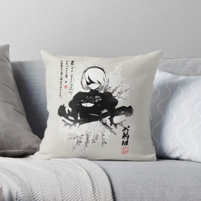 Nierautomata 2B Japan Throw Pillow