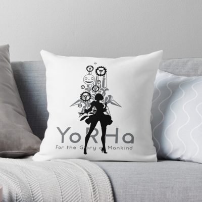 Nier Automata 2B Yorha Throw Pillow