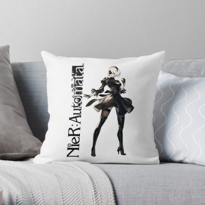 Nier Automata 2B Throw Pillow
