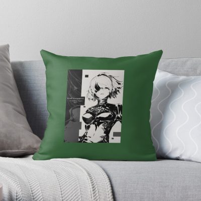 Nier Automata Tv Animation Project Throw Pillow