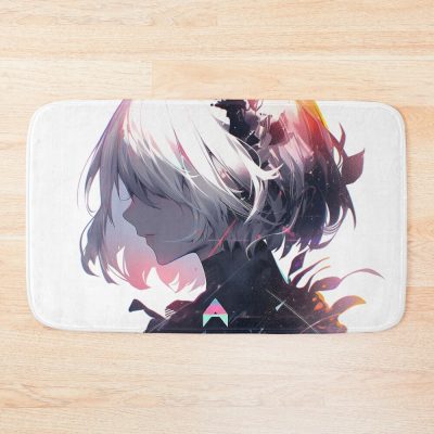 2B Glitch Nier Bath Mat