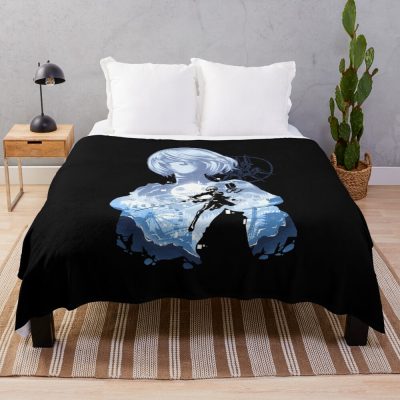 Project Yorha No 2 B Nier Automata Throw Blanket