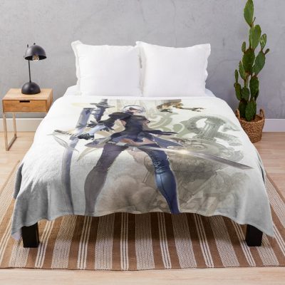Yorha No 2 Type B Nier Automata Throw Blanket
