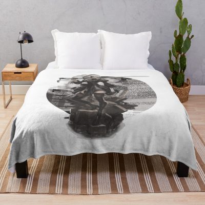 2B From Nier Automata Nier Replicant Artwork Throw Blanket