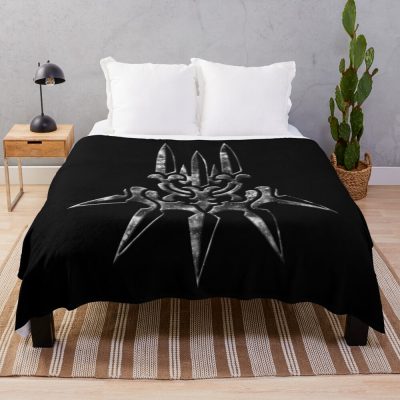 Nier Automata Yorha Symbol Galaxy Design Throw Blanket