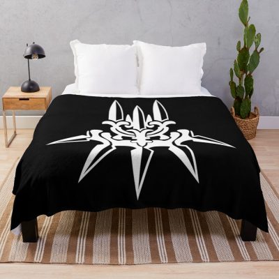 Yorha White Insignia Throw Blanket