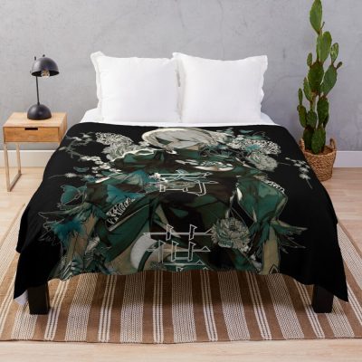 Butterflies And Garden Throw Blanket